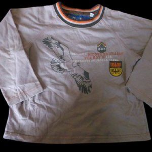 ---  Rodin Beige Shirt w Eagle Boys 5-6